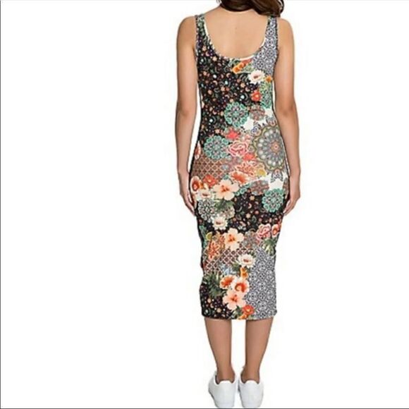 Adidas x Farm Rio Collab Jardim tank top midi dress floral size x small - Picture 5 of 13